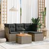 vidaXL Garden Sofa Set Grey