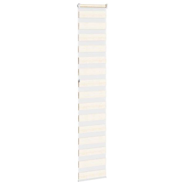 vidaXL Zebra Blind Marble beige 100% Polyester; Aluminum top rail