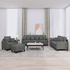 vidaXL Sofa Set Dark grey Fabric (100% polyester)