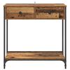 vidaXL Console Table Old Wood 29.53 x 13.58 x 29.53 in Engineered Wood