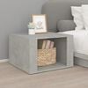 vidaXL Bedside Table Concrete Grey Engineered Wood