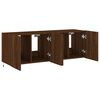 vidaXL TV Wall Cabinet Set of 2 Brown Oak Engineered Wood