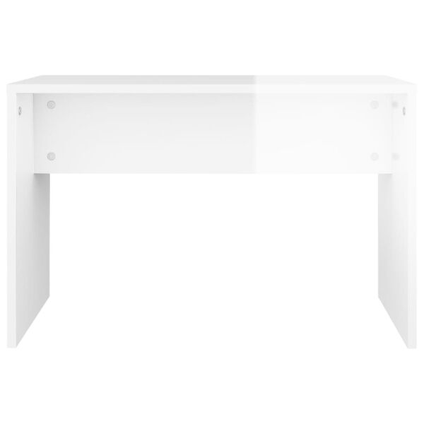vidaXL Dressing Stool High gloss white Engineered wood