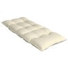 vidaXL Highback Chair Cushion Set of 2 Cream