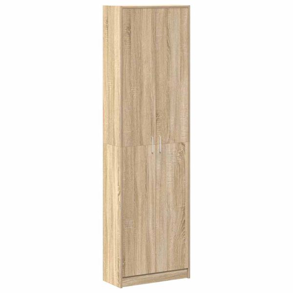 vidaXL Wardrobe Sonoma Oak 21.65 x 9.84 x 74.41 in Engineered Wood