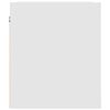 vidaXL Wall-mounted Bedside Cabinet White Engineered wood Standard