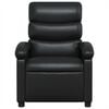 vidaXL Recliner Chair Black Faux Leather, Metal, Plywood Standard Recliner