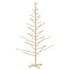 vidaXL Wooden Christmas Tree with Stand Natural 70.9" Solid pine wood