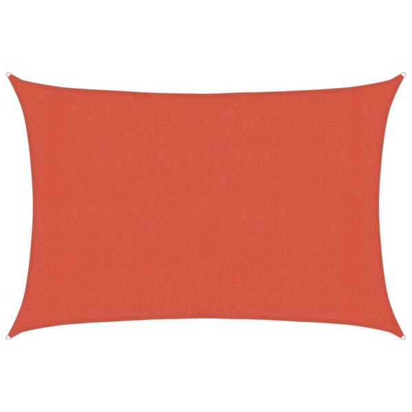 vidaXL Sunshade Sail 1.75 oz/ft² Terracotta 9.8x14.8' HDPE