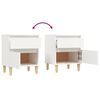vidaXL Bedside Cabinet Set of 2 White