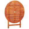 vidaXL 5 Piece Folding Patio Dining Set Solid Eucalyptus Wood