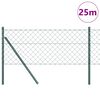 vidaXL Fence Post Green 82.02 x 1.97 ft (2.36 x 2.36 in mesh)