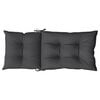 vidaXL Highback Chair Cushion Set of 6 Melange Anthracite