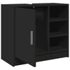 vidaXL Sink Cabinet Black Engineered wood Medium Sink Cabinet
