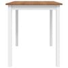 vidaXL Dining Set Brown and White Pine wood Large Durable Dining Set