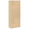 vidaXL Bookcase Sonoma oak Engineered wood Medium Bookcase Rectangular