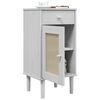 vidaXL Bedside Cabinet White