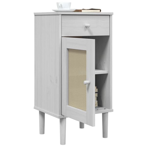 vidaXL Bedside Cabinet White