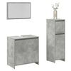 vidaXL Bathroom Furniture Set Concrete Grey Engineered Wood Medium