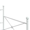 vidaXL Daybed With Trundle White Steel 39.4x78.7 in