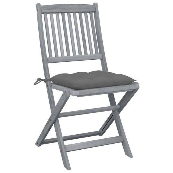 vidaXL Outdoor Chair Set of 6 Grey washed