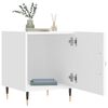 vidaXL Bedside Cabinet Set of 2 White Engineered wood, iron Medium