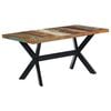 vidaXL Dining Table Multicolour, Black