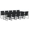 vidaXL Garden Dining Set Black