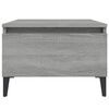 vidaXL Side Table Gray Sonoma Engineered wood, metal 19.7 x 18.1 x 13.8 in