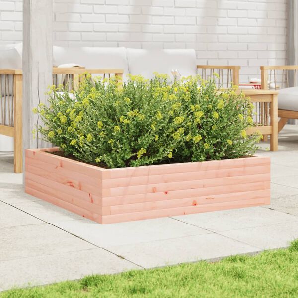 vidaXL Garden Planter Natural Wood Solid Douglas Fir Wood Large