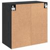 vidaXL Wall-Mounted Cabinet Black Oak 23.62 x 12.20 x 23.62 in