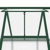 vidaXL Greenhouse Green, Clear Aluminum, Polycarbonate