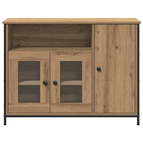 vidaXL Sideboard Artisan Oak 39.37 x 13.78 x 29.53 in