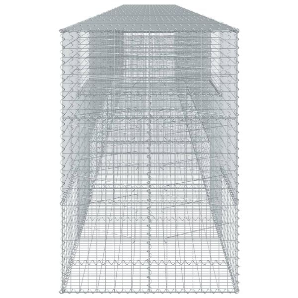 vidaXL Gabion Basket Silver Galvanized Iron Large Heavy Weight Endurance