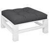 vidaXL Pallet Cushion Black 100% polyester 27.6 x 27.6 in