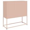 vidaXL Sideboard Pink Cold-Rolled Steel Medium Sideboard Rectangular