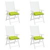 vidaXL Chair Cushion Set of 6 Bright green Oxford fabric (100% polyester)