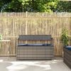 vidaXL Garden Storage Bench Grey and Navy Blue