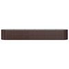 vidaXL Garden Raised Bed Brown Powder-coated Steel Large Durable
