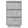 vidaXL Bedside Cabinet Concrete Grey Engineered wood 15.0 x 13.4 x 25.6 in