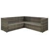 vidaXL Patio Furniture Set Set of 4 Gray