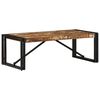 vidaXL Coffee Table Multicolor Solid reclaimed wood and powder-coated iron