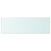 vidaXL Glass Panel Set of 2 Clear Tempered Glass 35.4 x 11.8 in