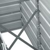 vidaXL Raised Bed Anthracite Galvanized steel 94.5x15.7x17.7 in Durable