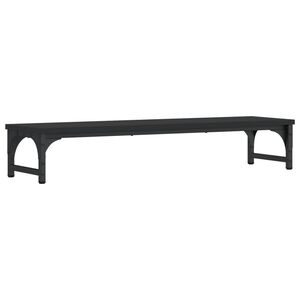 vidaXL Monitor Stand Black 33.5"x9.1"x6.1" Engineered Wood