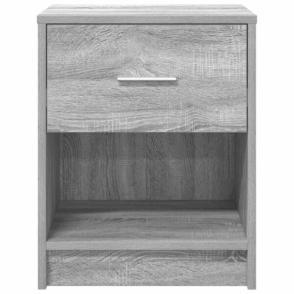 vidaXL Bedside Cabinet Grey Sonoma Engineered wood 15.7 x 13.4 x 19.7 in