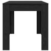 vidaXL Dining Table Black Oak 55.12 x 29.33 x 29.92 in Poly Rattan