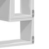 vidaXL Wall Shelf White Engineered Wood 37.8 x 4.7 x 25.2 in
