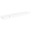 vidaXL Wall Shelf Set of 4 White MDF Medium Decorative Inlays