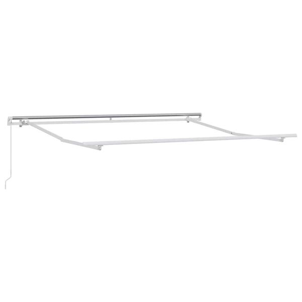 vidaXL Awning Manual White 118.11" x 98.43" Metal